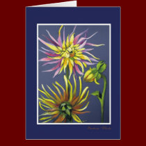 three Dahlias cards