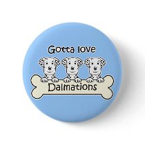 Three Dalmations buttons by dogcartoons Three Dalmations buttons