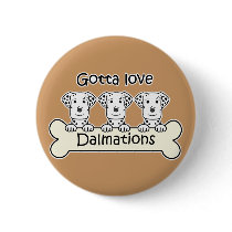 Three Dalmations buttons by dogcartoons Three Dalmations buttons