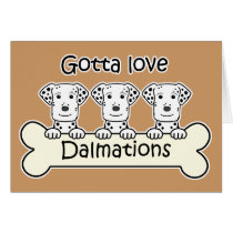 Three Dalmations cards by dogcartoons Three Dalmations cards
