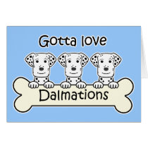 Three Dalmations cards by dogcartoons Three Dalmations cards