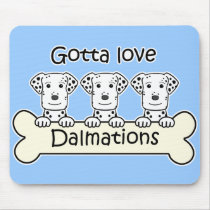 Three Dalmations mousepads by dogcartoons Three Dalmations mousepads