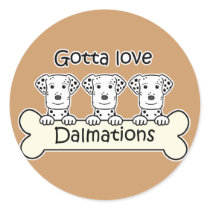 Three Dalmations stickers by dogcartoons Three Dalmations stickers