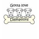 ladies_fitted_babydoll - Are you a Dalmation owner? This unique Dalmation art features a smiling Dalmation cartoon. Our Dalmation t-shirts and gifts are perfect for dog lovers. Wear a Dalmation t-shirt, stick Dalmation magnets on the fridge, carry a Dalmation tote bag, or drink from a Dalmation mug! Our dog cartoons are very popular with kids and babies too! Shop www.zazzle.com/dogcartoons for cute dog breed gifts.