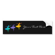 Three Dancers Bumper Stickers