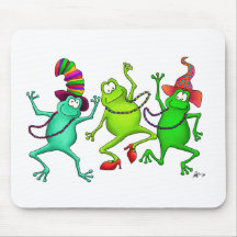 Three Dancing Frogs Mousepad