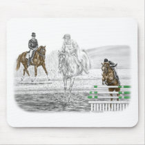 Three Day Event Horse Art mousepads by KelliSwan Three Day Event Horse Art mousepads