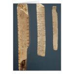 Three decorated bones card