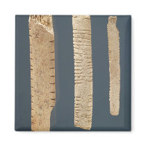 Three decorated bones refrigerator magnet