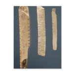 Three decorated bones postcards