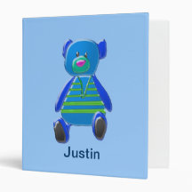 Three-Dimensional Cartoon Bear Binder