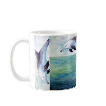 Three Dolphin image Mug by yioryia Three Dolphin image Mug