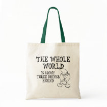 Three Drinks Behind Tote Bag