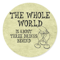 Three Drinks Behind Stickers