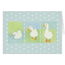 Three Ducks Dots Card