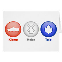 Three Dutch Icons Greeting Card