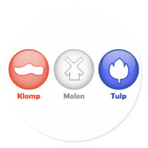 Three Dutch Icons Stickers