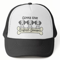Three English Setters Hats