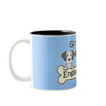 Three English Setters mugs by dogcartoons Three English Setters mugs