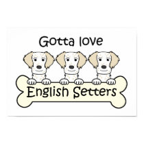 Three English Setters posters