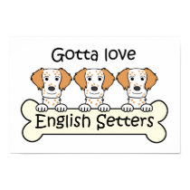 Three English Setters posters