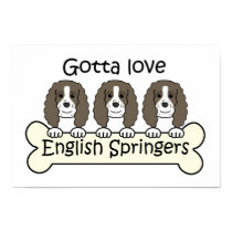 Three English Springer Spaniels posters