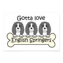 Three English Springer Spaniels posters