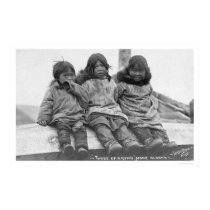 Three Eskimo Children Nome 1908 posters