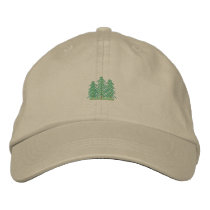 Three Evergreens embroidered hats