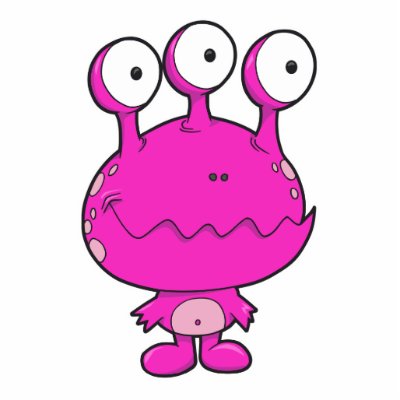 three eyed happy monster hot pink photo sculptures Zazzle_photosculpture three eyed happy monster hot pink photo sculptures Zazzle_photosculpture