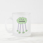 three eyed silly green furry monster mugs