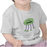 three eyed silly green furry monster tee shirt