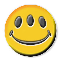 Three-Eyed Smiley magnets
