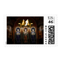 Three Faces of Buddha postage by RW_IMAGES Three Faces of Buddha postage