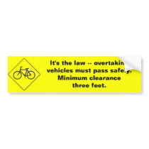 Three Feet Bumper Sticker bumper stickers by just_me Three Feet Bumper Sticker bumper stickers