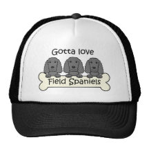 Three Field Spaniels Mesh Hats