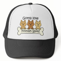 Three Finnish Spitz hats
