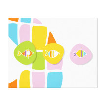 Three Fish - Canvas Stretched Canvas Prints