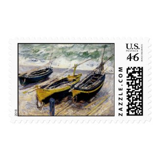 Three Fishing Boats by Monet