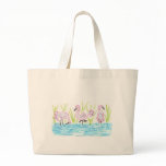 Three Flamingos Canvas Bags