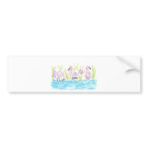 Three Flamingos bumper stickers