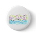 Three Flamingos button