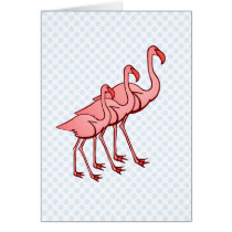Three Flamingos cards by BisforBirds Three Flamingos cards
