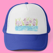 Three Flamingos hats