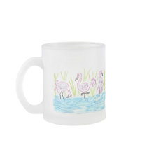 Three Flamingos mugs