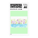 Three Flamingos stamp