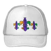 Three Fleur de lis Mesh Hats