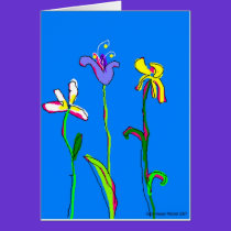 Three Flowers #2 cards