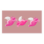 three flying pigs business card