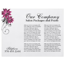 Three Fold Beauty Salon Brochure Personalized Flyer